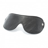 Черная кожаная маска на глаза - БДСМ Арсенал - купить с доставкой во Владикавказе