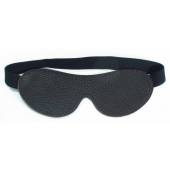 Коричневая кожаная маска на глаза на резинке - БДСМ Арсенал - купить с доставкой во Владикавказе