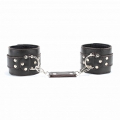 Коричневые оковы из мягкой кожи на металлической цепочке - БДСМ Арсенал - купить с доставкой во Владикавказе