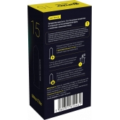 Прозрачные ультратонкие презервативы Ganzo Ultra thin - 15 шт. - Ganzo - купить с доставкой во Владикавказе