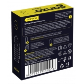 Презервативы анатомической формы с точечной и ребристой структурой Ganzo Extase - 3 шт. - Ganzo - купить с доставкой во Владикавказе