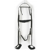 Черные секс-качели из широких ремней - Orion - купить с доставкой во Владикавказе