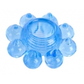 Голубая гелевая насадка-цветок - Toyfa Basic - во Владикавказе купить с доставкой