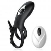 Черное эрекционное кольцо с вибрацией и утяжкой под мошонку - Secwell - во Владикавказе купить с доставкой