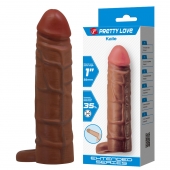 Коричневая насадка-удлинитель Kaile - 15 см. - Baile - во Владикавказе купить с доставкой