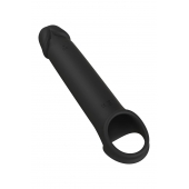 Черная насадка-удлинитель с вибрацией Vibrating Extender With Remote - Dream Toys - во Владикавказе купить с доставкой