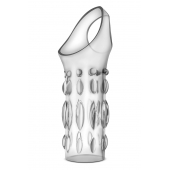 Прозрачная насадка на пенис Stretchy Studded Penis Sleeve Ring - Blush Novelties - во Владикавказе купить с доставкой