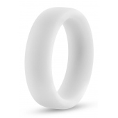 Белое люминесцентное эрекционное кольцо Silicone Glo Cock Ring - Blush Novelties - во Владикавказе купить с доставкой