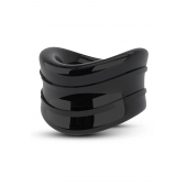 Черное эрекционное кольцо на мошонку Beef Ball Stretcher Snug - Blush Novelties - во Владикавказе купить с доставкой