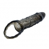 Фаллическая насадка на пенис с подхватом мошонки - 16 см. - Baile - во Владикавказе купить с доставкой