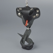 Черный кожаный брелок в форме кобры - Sitabella - купить с доставкой во Владикавказе