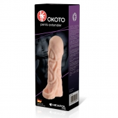 Телесная насадка-удлинитель Okoto с богатым рельефом поверхности - 16 см. - Sitabella - во Владикавказе купить с доставкой
