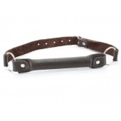 Чёрный кожаный кляп-трензель - БДСМ Арсенал - купить с доставкой во Владикавказе