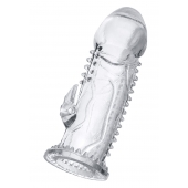 Прозрачная насадка на пенис с шипиками и коготком - 13,5 см. - A-toys - во Владикавказе купить с доставкой