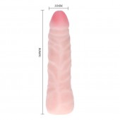 Реалистичный фаллоимитатор с рельефом - 16,3 см. - Baile