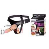 Фаллопротез на трусиках с вагинальной пробкой - 16,5 см. - Baile - купить с доставкой во Владикавказе