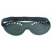 Черная маска с декором - БДСМ Арсенал - купить с доставкой во Владикавказе