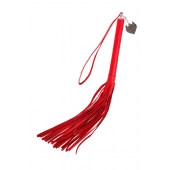 Красная кожаная плеть с петлёй - 50 см. - Pecado - купить с доставкой во Владикавказе