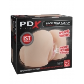 Телесный мастурбатор-полуторс с вибрацией и эффектом всасывания Back That Ass Up - Pipedream - во Владикавказе купить с доставкой