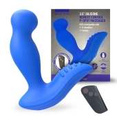 Синий вибромассажер простаты 3,5’’ Remote Control P-spot Massager - 12,5 см. - Erokay - во Владикавказе купить с доставкой