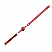 Красный кляп-шар Discretion на регулируемых ремешках - Adrien Lastic - купить с доставкой во Владикавказе