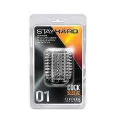 Прозрачная насадка с шипами STAY HARD COCK SLEEVE 01 CLEAR - Blush Novelties - во Владикавказе купить с доставкой