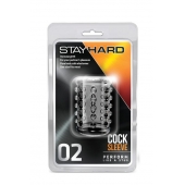 Прозрачная насадка на пенис с шишечками STAY HARD COCK SLEEVE 02 CLEAR - Blush Novelties - во Владикавказе купить с доставкой