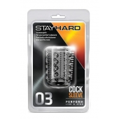 Прозрачная насадка с шипами и шишечками STAY HARD COCK SLEEVE 03 CLEAR - Blush Novelties - во Владикавказе купить с доставкой