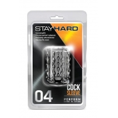 Прозрачная насадка с бороздками STAY HARD COCK SLEEVE 04 CLEAR - Blush Novelties - во Владикавказе купить с доставкой