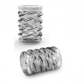 Прозрачная насадка с объёмными чёрточками STAY HARD COCK SLEEVE 06 CLEAR - Blush Novelties - во Владикавказе купить с доставкой