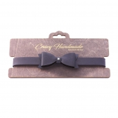 Черный кожаный однослойный чокер с бабочкой - Crazy Handmade - купить с доставкой во Владикавказе