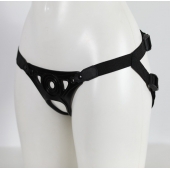 Черный пояс унисекс с коннектором - LOVETOY (А-Полимер) - купить с доставкой во Владикавказе