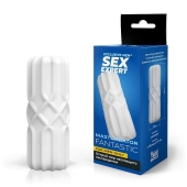 Белый силиконовый мастурбатор - Sex Expert - во Владикавказе купить с доставкой