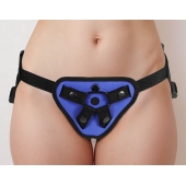 Синий универсальный пояс с 2 видами фиксации - LOVETOY (А-Полимер) - купить с доставкой во Владикавказе