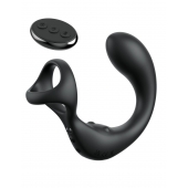 Черный стимулятор простаты с кольцом Ass-gasm Taint-alizer - Pipedream - во Владикавказе купить с доставкой