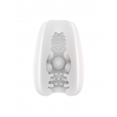 Белый мастурбатор-яйцо Bisedze - LoveStore - во Владикавказе купить с доставкой