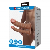 Реалистичная полая насадка на член для двойного проникновения Yairon - 17,5 см. - Baile - купить с доставкой во Владикавказе