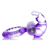 Сиреневое эрекционное виброкольцо с клиторальным зайчиком - Boys of Toys - во Владикавказе купить с доставкой