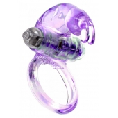 Сиреневое эрекционное виброкольцо с клиторальным зайчиком - Boys of Toys - во Владикавказе купить с доставкой