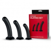 Набор из 3 черных анальных втулок Dilating Set - Nexus Range