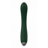 Зеленый гибкий силиконовый вибратор - 20,5 см. - Secwell