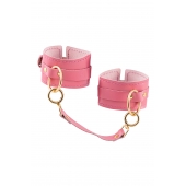 Розовые однослойные кожаные оковы - Pecado - купить с доставкой во Владикавказе