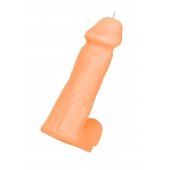 Оранжевая сувенирная свеча «Пенис» - Pecado - купить с доставкой во Владикавказе