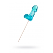 Голубой леденец в форме члена со вкусом блю кюрасао - 80 гр. - Sosuчki - купить с доставкой во Владикавказе