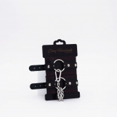 Черно-красные кожаные оковы - Crazy Handmade - купить с доставкой во Владикавказе