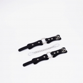 Черные кожаные наручники с кольцом - Crazy Handmade - купить с доставкой во Владикавказе