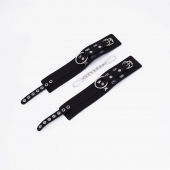 Черные кожаные оковы Sex - Crazy Handmade - купить с доставкой во Владикавказе