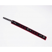 Черно-красный ошейник Sex - Crazy Handmade - купить с доставкой во Владикавказе