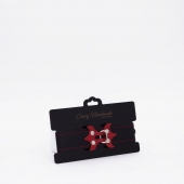 Черный ошейник с красным декором и строчкой - Crazy Handmade - купить с доставкой во Владикавказе