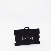 Черный ошейник из высококачественной натуральной кожи - Crazy Handmade - купить с доставкой во Владикавказе